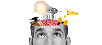 אילוסטרציה של איש חושב